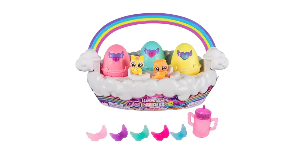Hatchimals Alive! Neon Rainbow Tavaszi kosár szett – Spin Master Szezonális akció