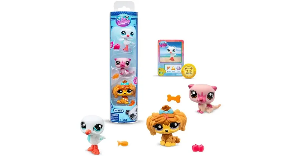 Littlest Pet Shop Sirály, vidra, kutyus 3 db-os figura csomag – Country vibes 2. széria Exkluzív ajánlat