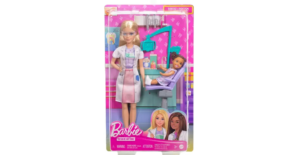 Barbie szőke hajú fogorvos karrierbaba játékszett – Mattel Különleges ajánlat