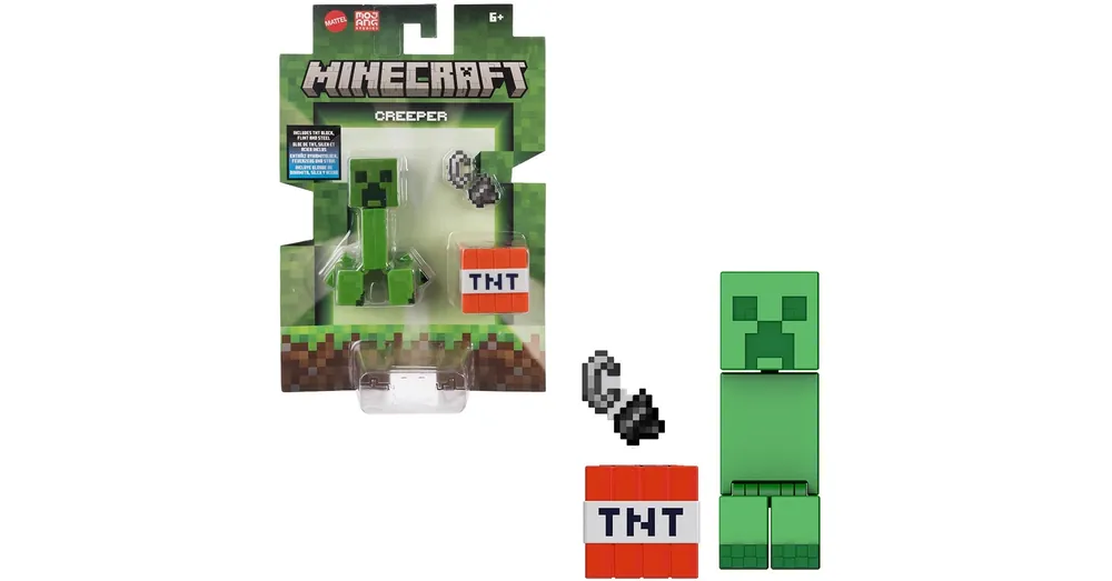 Minecraft Creeper karakter figura szett – Mattel Exkluzív ajánlat