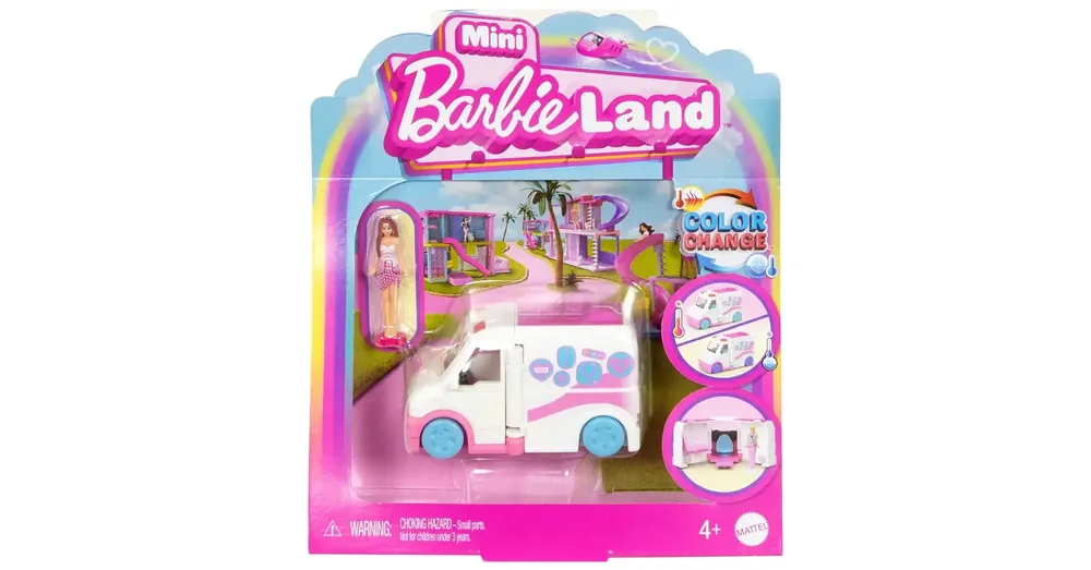 Kedvezmény Barbie Mini BarbieLand jármű – Mentőautó -Mattel