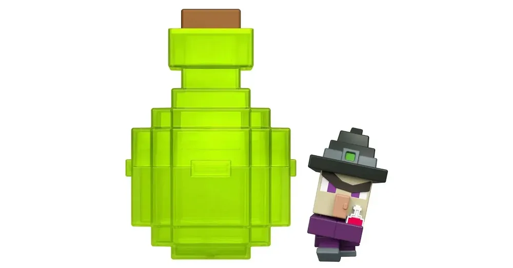 Minecraft Reveal minifigura zöld dobozban – Mattel Különleges ajánlat
