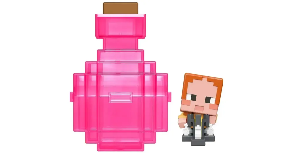 Minecraft Reveal minifigura pink dobozban – Mattel Olcsóbb