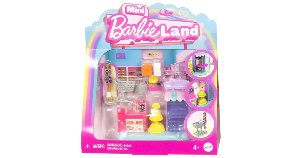 Barbie Mini BarbieLand – Szupermarket játékszett – Mattel Gyors szállítás