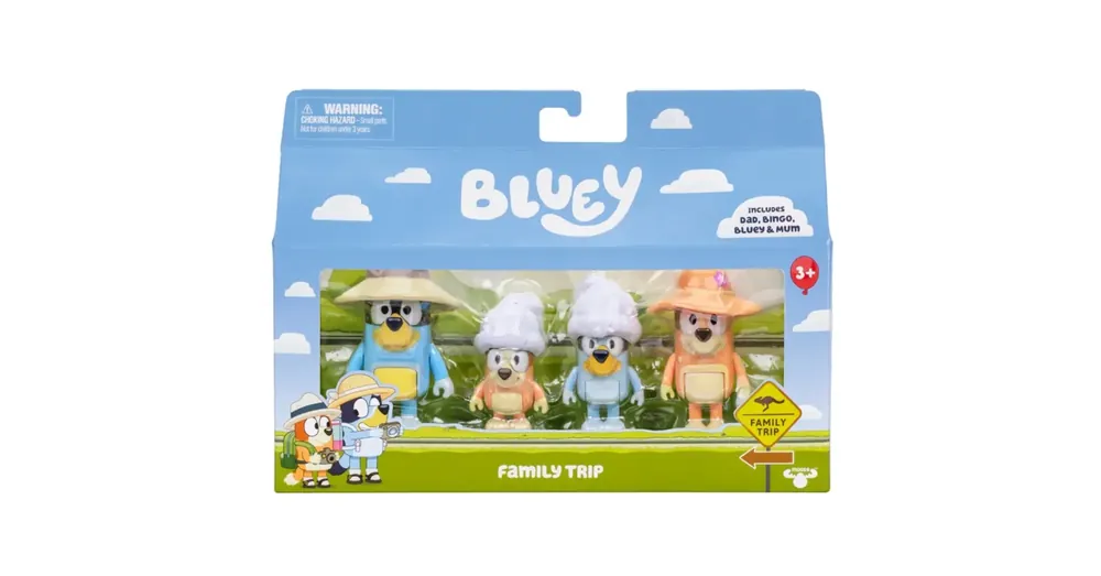 Bluey Családi utazás 4 db-os figura szett Outlet