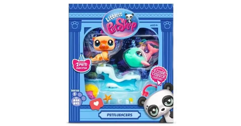 Kiárusítás Littlest Pet Shop Petfluencers vidra és halacska 2 db-os figura szett – Vízalatti kalandok 2.széria