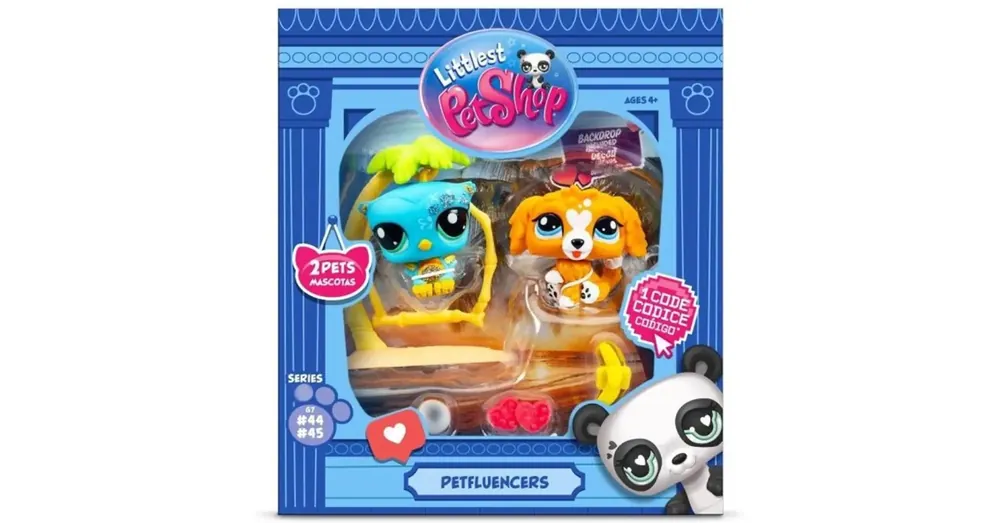 Expressz szállítás Littlest Pet Shop Petfluencers trópusi madár és kutyus 2 db-os figura szett – Édes naplemente 2.széria