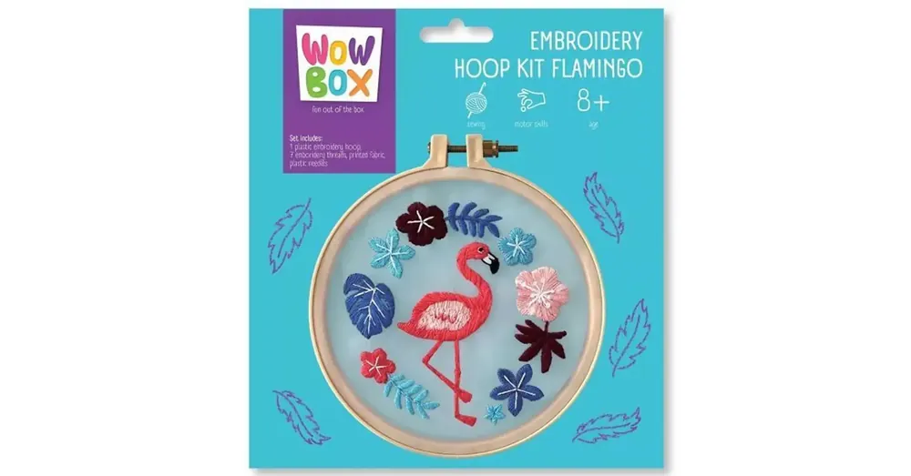 WowBox Hímzőkészlet flamingó mintával Expressz kézbesítés