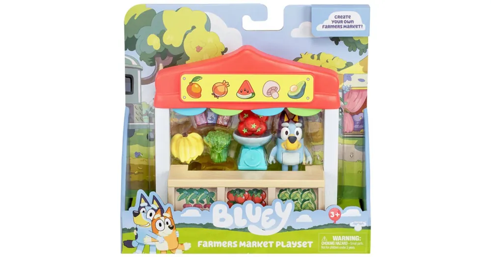 Szuper akció Bluey Termelői piac Bluey karakter figurával