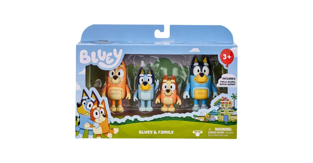 Kiárusítás Bluey Családi figuraszett 4 db karakter figurával