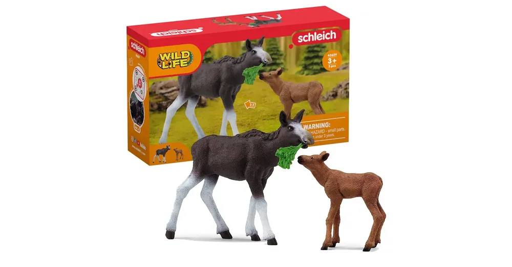 Szuper ajánlat Schleich Wild Life – Jávorszarvas borjúval figura szett (42629)