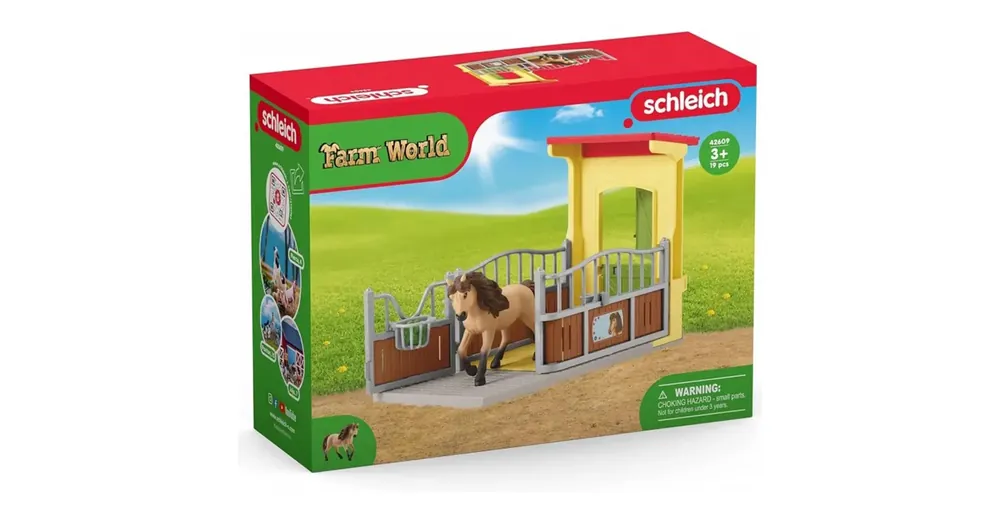 Biztonságos vásárlás Schleich Farm World – Pony box Izlandi póni mén szett (42609)