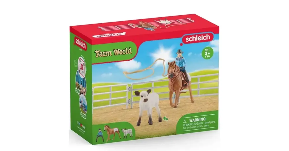 Schleich Farm World – Lasszóverseny cowgirllel játékszett (42577) Legjobb ár