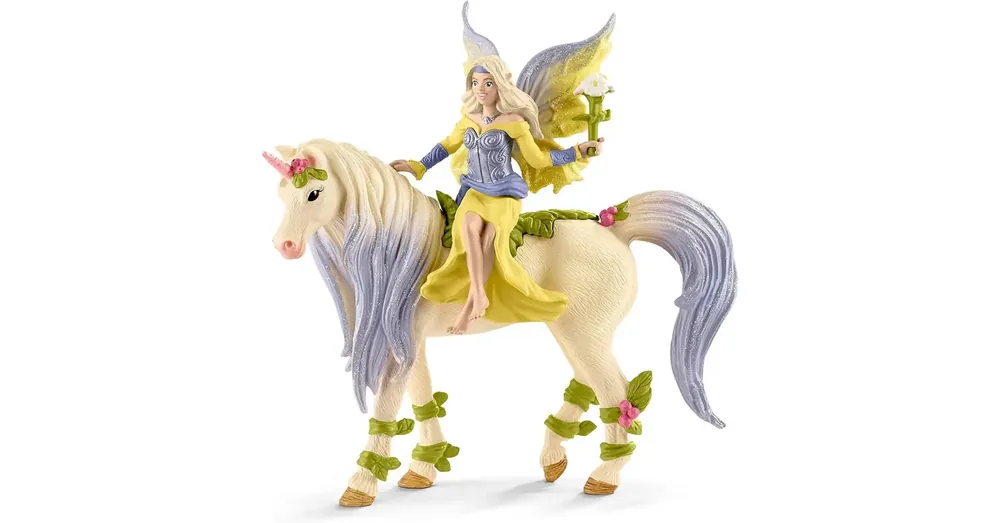 Prémium Schleich Sera virágos unikornissal figura (70565)