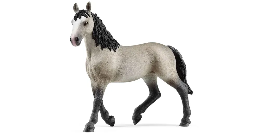 Schleich Cseval de Selle francais hátasló kanca ló figura (13955) Szezonális akció