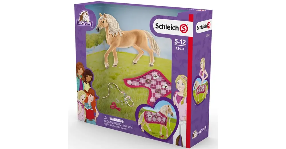 Korlátozott ajánlat Schleich Horse Club – Sophia divat kreációja játékszett ló figurával (42431)