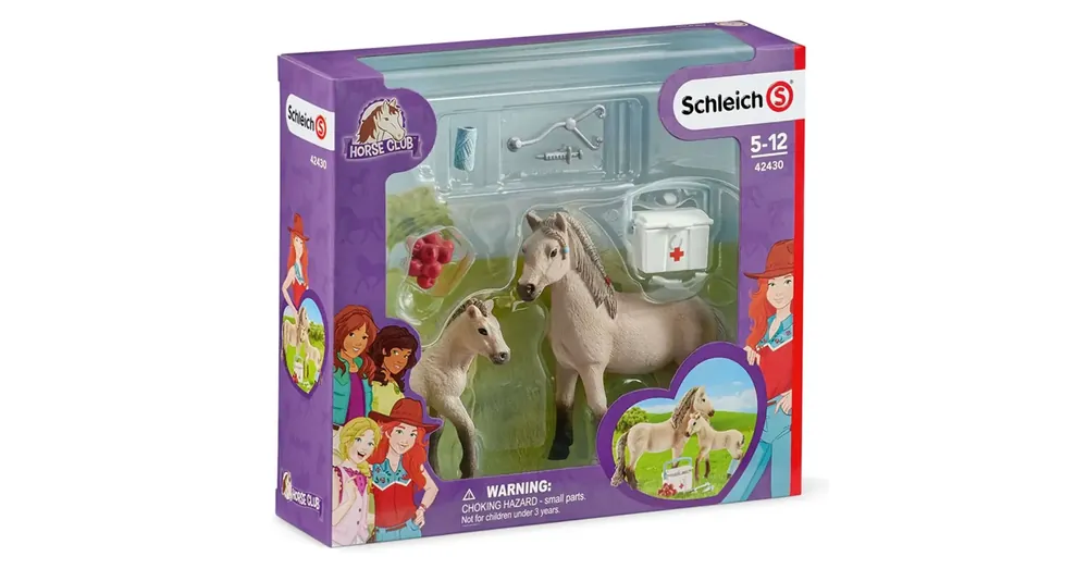 Szezonális akció Schleich Horse Club – Hannah elsősegély játékszett ló figurákkal (42430)