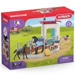 Akciós ár Schleich Horse Club – Lovas box kancával és csikóval játékszett (42611)