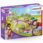 Biztonságos fizetés Schleich Horse Club – Kocsi lovasbemutatóhoz piknikkel játékszett (42467)