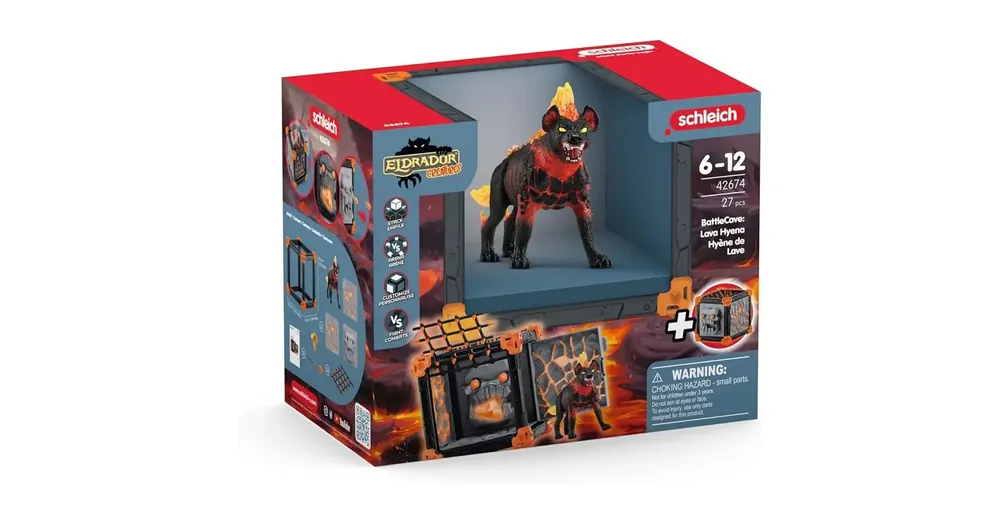 Újdonság Schleich Battlecave láva hiéna szett (42674)