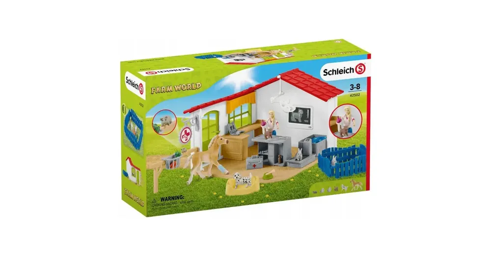 Schleich Farm World – Állatorvosi rendelő csikóval és háziállatokkal (42502) Akció
