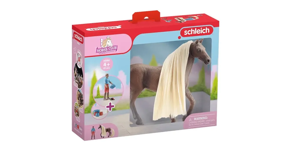 Szezonális akció Schleich Horse Club Sofia‘s Beauties – Leo és Rocky lova fésülhető sörénnyel kezdő készlet (42586)