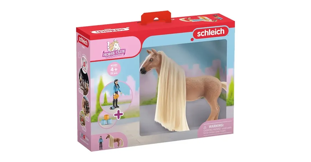 Kedvezmény Schleich Horse Club Sofia‘s Beauties – Kim és Caramelo lova fésülhető sörénnyel kezdő készlet (42585)