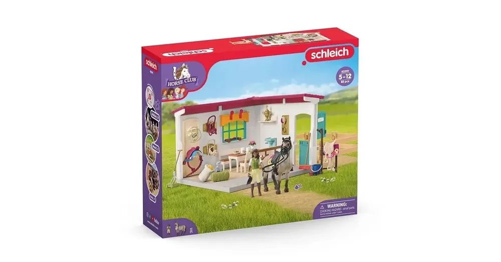Kedvezményes ár Schleich Horse Club – Nyerges szoba kiegészítőkkel játékszett (42591)