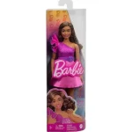 Alacsony ár Barbie Fashionista stílusos baba élénk pink ruhácskában – Mattel