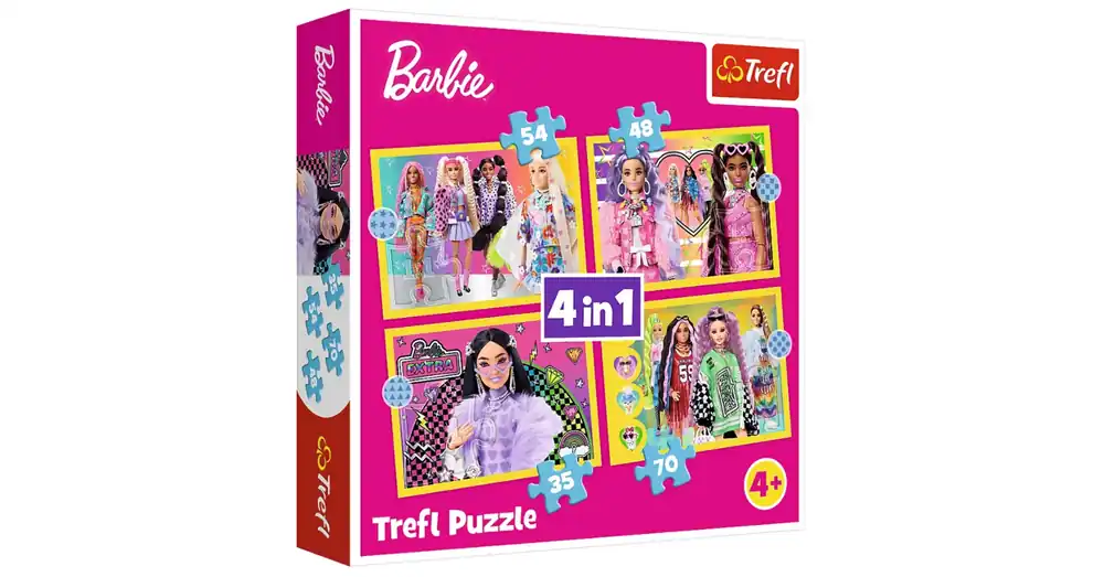 Gyors szállítás Barbie 4 az 1-ben puzzle – Trefl