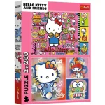 Újdonság Hello Kitty és barátai 2×200-as puzzle – Trefl