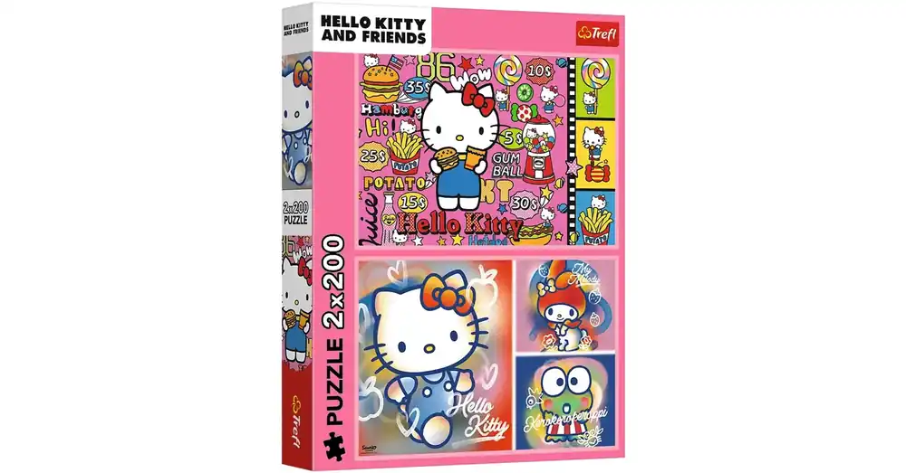 Újdonság Hello Kitty és barátai 2×200-as puzzle – Trefl