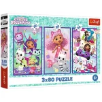 Vásárlói kedvenc Gabi babaháza színes napok 3×80 db-os puzzle – Trefl