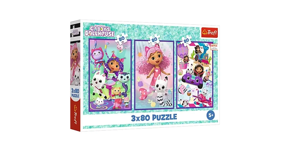Vásárlói kedvenc Gabi babaháza színes napok 3×80 db-os puzzle – Trefl