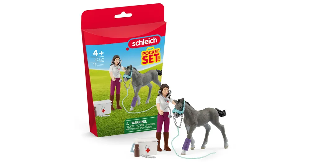 Schleich Lóápolás Trakehner csikóval játékszett (42752) Szezonális akció