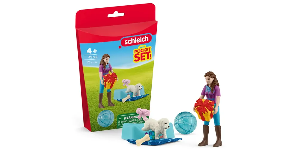 Schleich Születésnapi buli Lizával és kutyusával játékszett (42744) Csak ma
