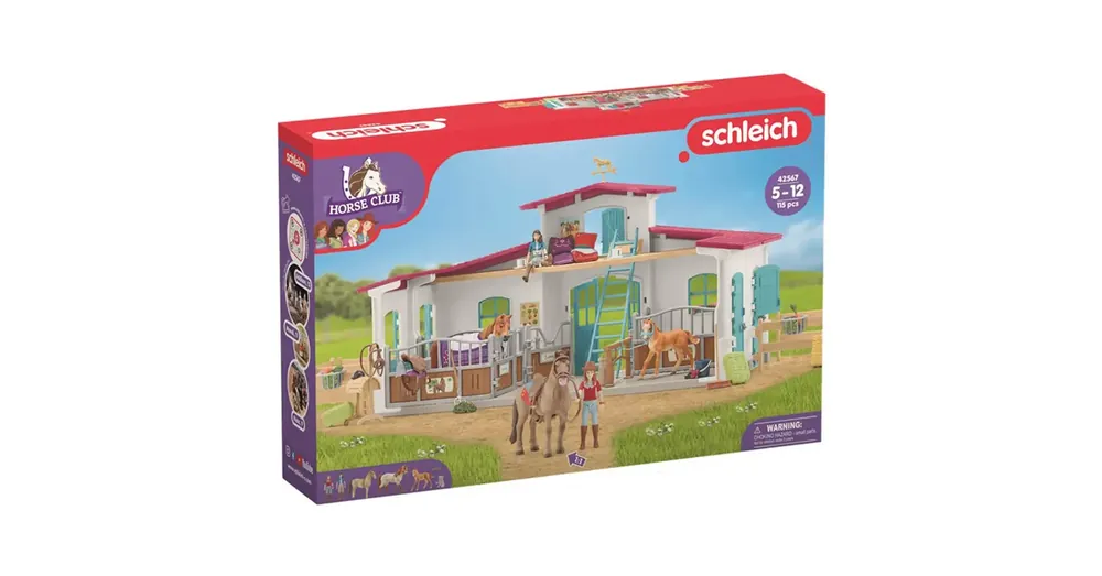 Olcsó Schleich Horse Club – Lovas központ játékszett (42567)
