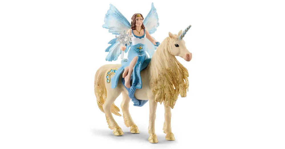 Biztonságos vásárlás Schleich Eyela arany unikornissal figura (42508)