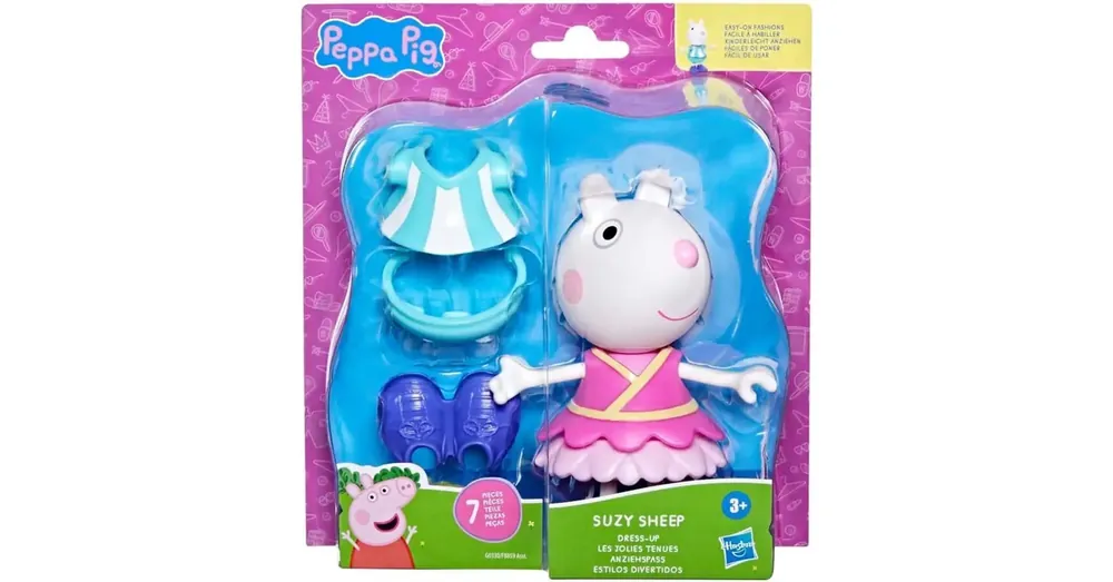Peppa Malac Kiöltözött Suzy figuraszett kiegészítőkkel – Hasbro Biztonságos vásárlás