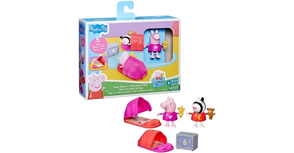 Peppa malac Ottalvós buli játékszett Peppa malac és Zoé zebra figurákkal – Hasbro Szuper akció