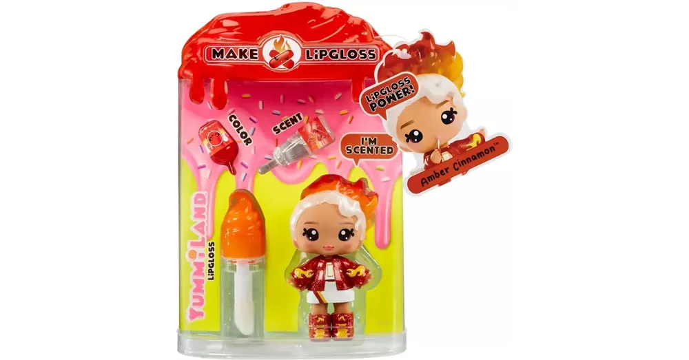 Árengedmény Yummiland Csináld magad szájfény és baba – Amber Cinnamon 2. széria