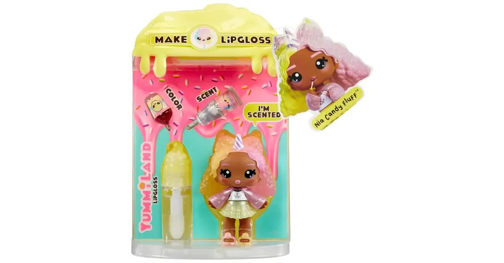 Legkelendőbb Yummiland Csináld magad szájfény és baba – Nia Candy Fluff 2. széria