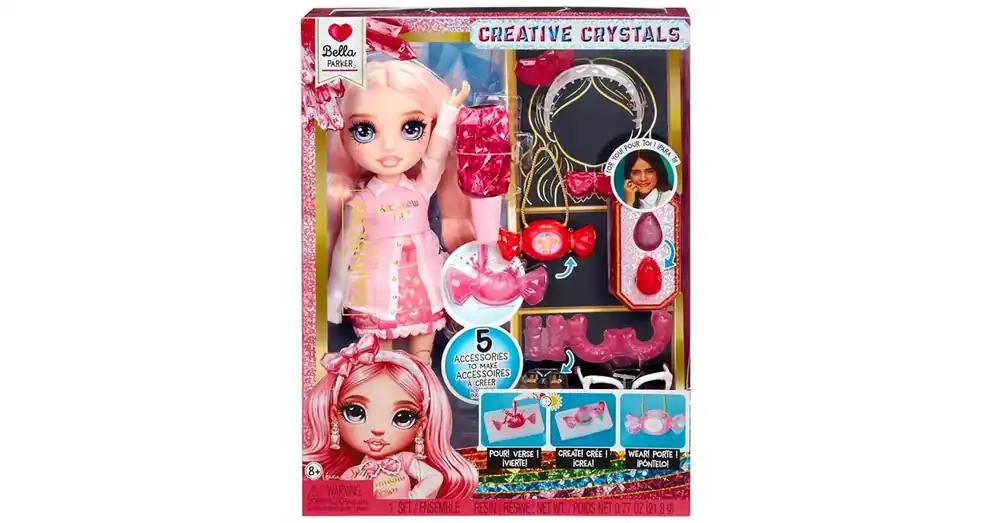 Rainbow Crystal Bella divatbaba csináld magad kiegészítőkkel Kedvezményes ár