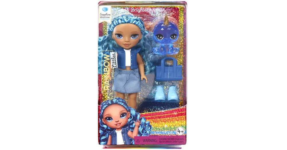 Kedvezmény Rainbow High Sapphire kistesó baba kiegészítőkkel