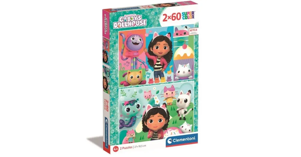 Gabi babaháza Supercolor 2×60 db-os puzzle – Clementoni Árcsökkenés