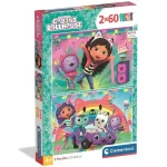 Árengedmény Gabby babaháza Super Color Puzzle 2×60 darabos – Clementoni