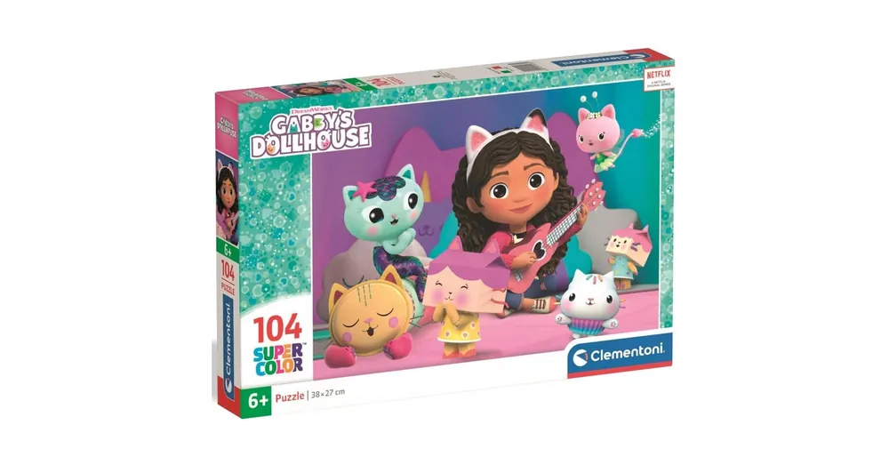 Biztonságos vásárlás Gabby babaháza Super Color Puzzle 104 darabos – Clementoni