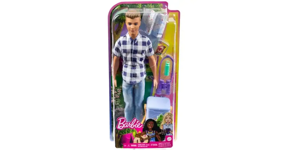 Barbie Kempingező Ken baba kiegészítőkkel kockás ingben – Mattel Szuper ajánlat