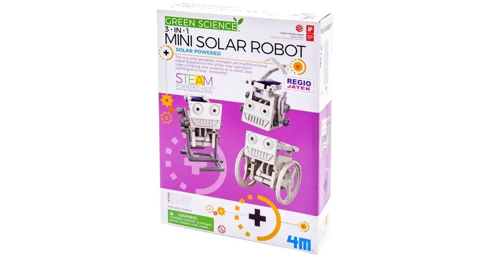 Árcsökkenés 3az 1-ben Napelemes Robot – Mozgás napenergiával, játék tudománnyal