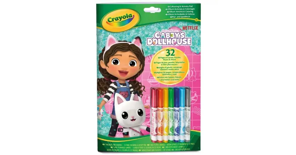 Akció Crayola Color Activity – Gabi babaháza foglalkoztató 7 db filctollal